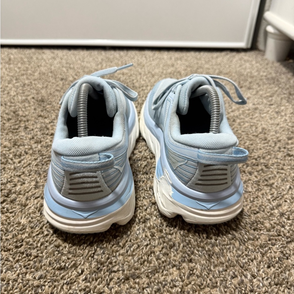 Hoka Women's Bondi 7 Running Shoe in Pale Blue - Picture 5 of 8